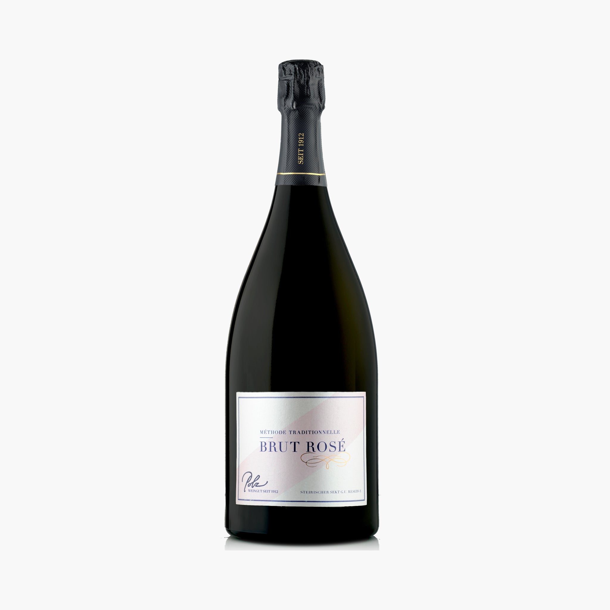 Weingut Polz, Brut Rosé, Steirischer Sekt, Südsteiermark, Magnumflasche 1,5 lt., Großflasche